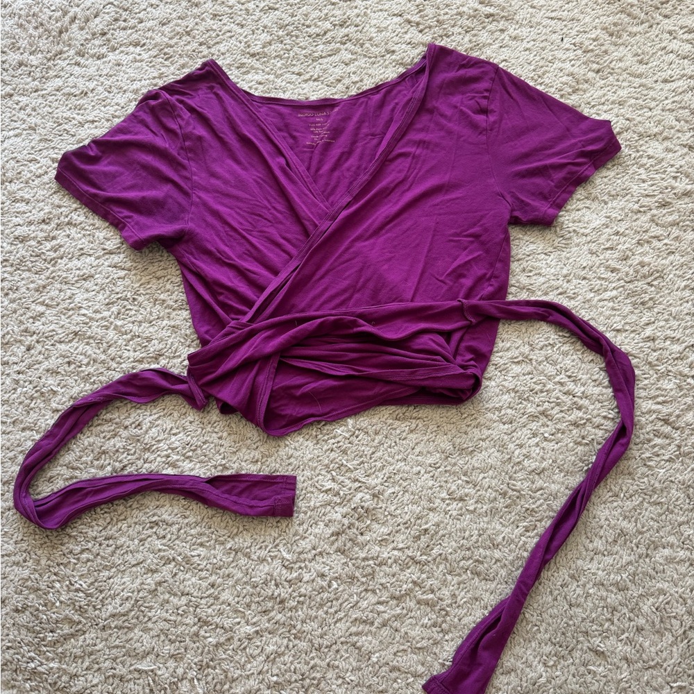 Indigo Luna Wrap Top M/L